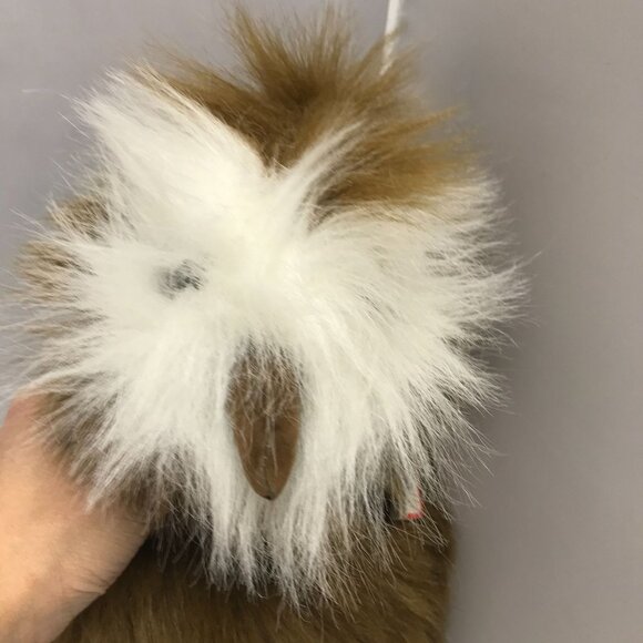 Vintage 1980s Applause Fuzzles Owl Brown Hairy Plush Stuffed Animal Soft Toy 14" - Picture 2 of 10